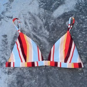 Bikini top, size small multi colored.